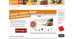 Desktop Screenshot of pro-biomarkt.de